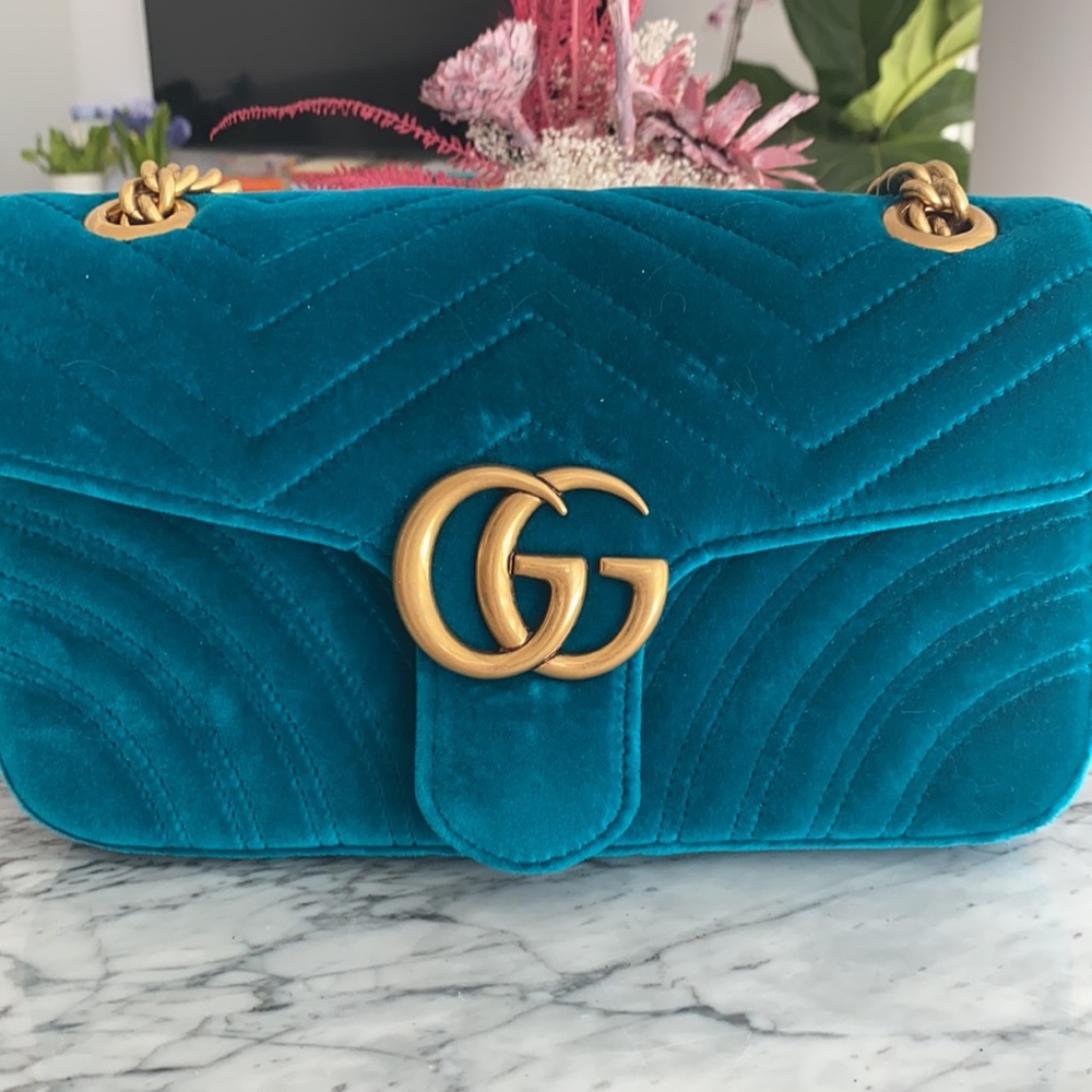 $1500 Gucci GG Marmont velvet bag